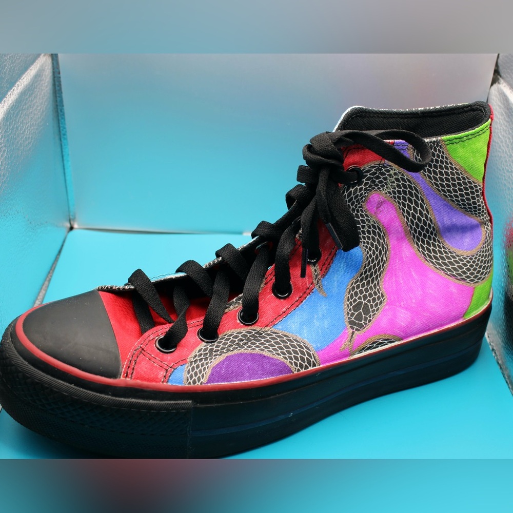 Colorful High-Top Converse - Picture 2 of 2